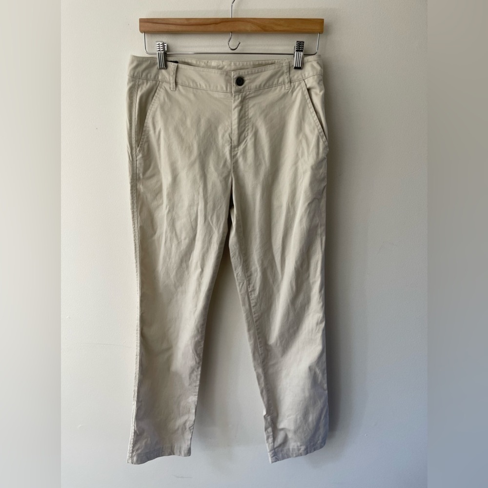 Pendleton Womens Chino Size 6 Khaki Cotton Pants 30” Waist 27” Inseam